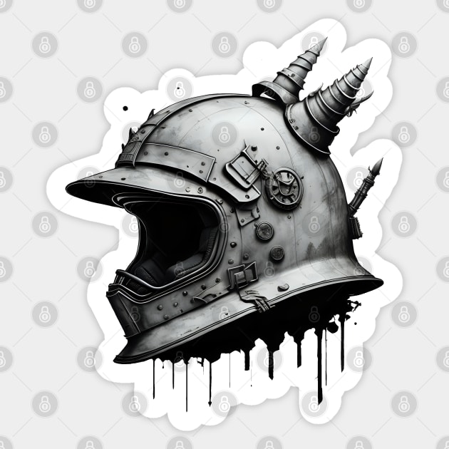 Horned helmet Sticker by Virshan